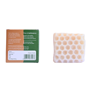 Artisanal Handmade 'Honeycomb' Beeswax Soap - Sandalwood