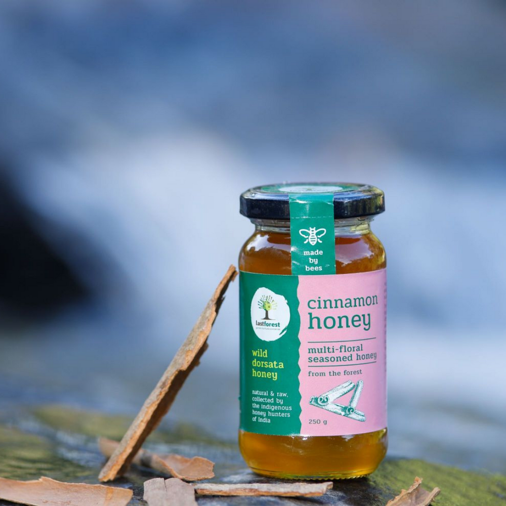 Raw, Unprocessed Wild Natural Honey with Natural Extracts - Cinnamon Honey
