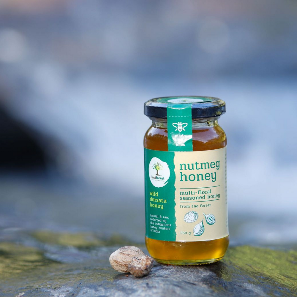Raw, Unprocessed Wild Natural Honey with Natural Extracts - Nutmeg Honey