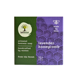 Artisanal Handmade 'Honeycomb' Beeswax Soap – Lavender