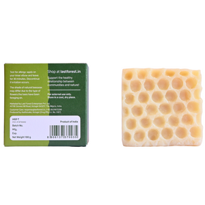 Artisanal Handmade 'Honeycomb' Beeswax Soap - Lemongrass