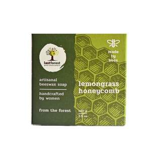 Artisanal Handmade 'Honeycomb' Beeswax Soap - Lemongrass