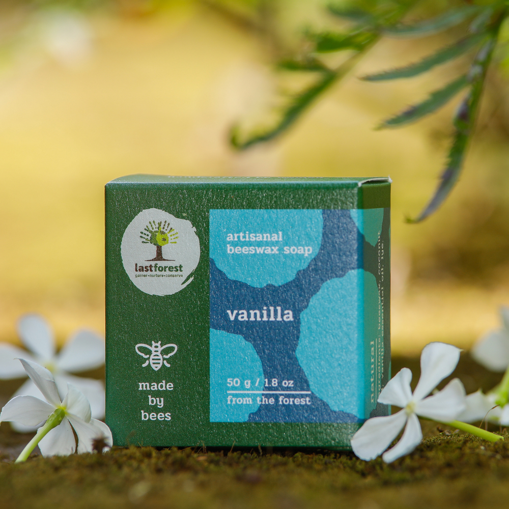 Artisanal Handmade 'Pebbles' Beeswax Soap - Vanilla